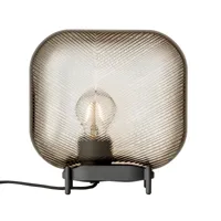 iittala - lampe de table virva - lin/lxh 25x25,5cm/base en acier peint en gris